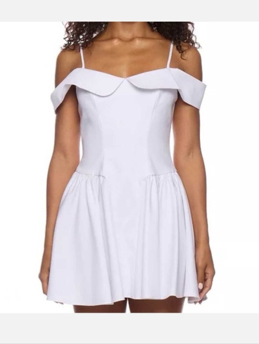 NWT B. Darlin White Fit & Flare Mini Dress Women's Size 9/10 Party Cocktail $139